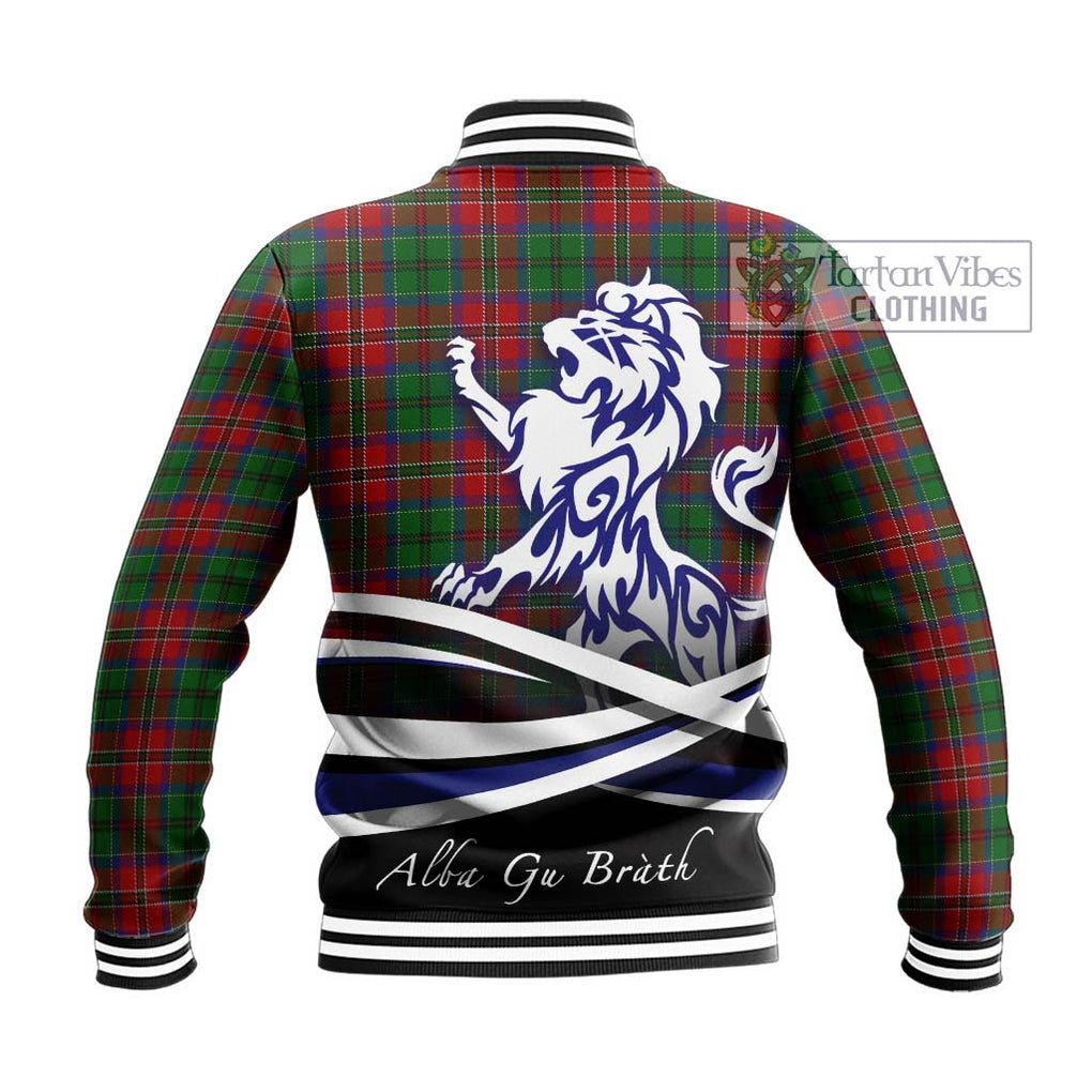 MacCulloch (McCulloch) Tartan Baseball Jacket with Alba Gu Brath Regal Lion Emblem - Tartanvibesclothing Shop