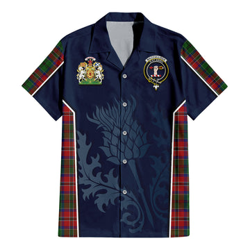 MacCulloch (McCulloch) Tartan Hawaiian Shirt with Family Crest and Scottish Thistle Vibes Sport Style