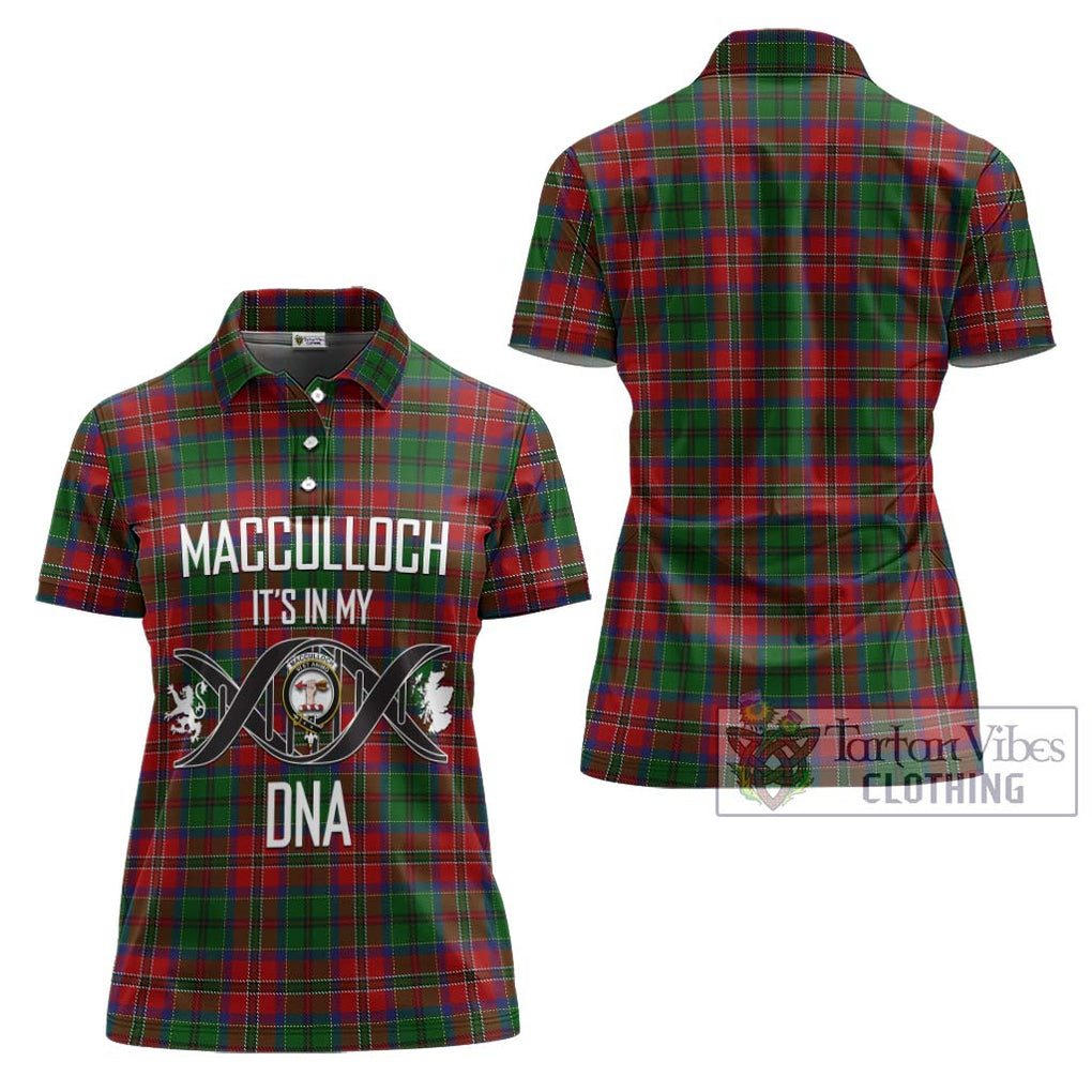 MacCulloch (McCulloch) Tartan Women's Polo Shirt with Family Crest DNA In Me Style - Tartanvibesclothing Shop