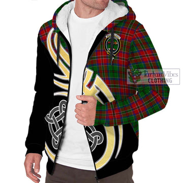 MacCulloch (McCulloch) Tartan Sherpa Hoodie with Family Crest and Celtic Symbol Style - Tartan Vibes Clothing