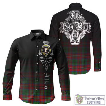 MacCulloch (McCulloch) Tartan Long Sleeve Button Up Featuring Alba Gu Brath Family Crest Celtic Inspired