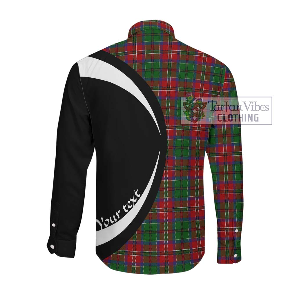 MacCulloch (McCulloch) Tartan Long Sleeve Button Up with Family Crest Circle Style Men's Shirt - Tartan Vibes Clothing