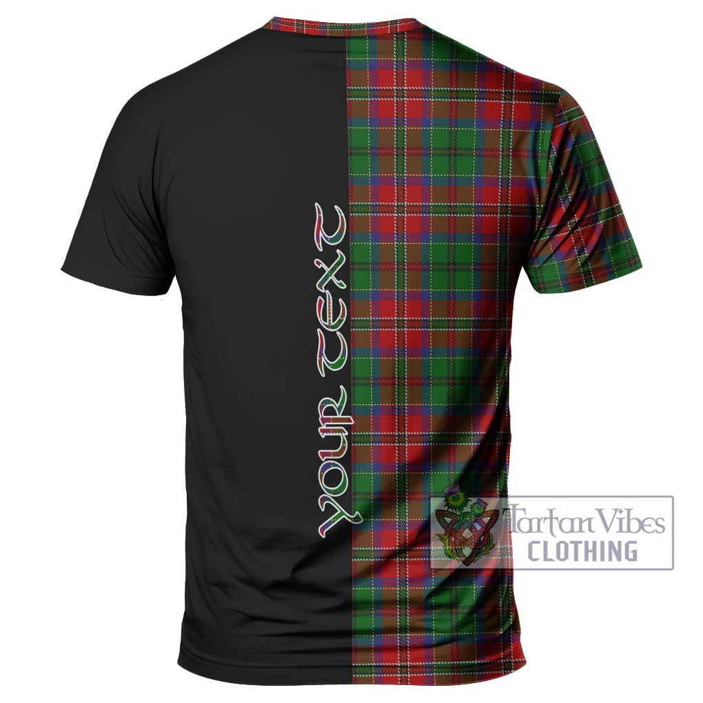 MacCulloch (McCulloch) Tartan T-Shirt with Family Crest and Half Of Me Style - Tartanvibesclothing Shop