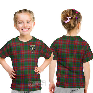 MacCulloch (McCulloch) Tartan Kid T-Shirt with Family Crest - Tartanvibesclothing Shop
