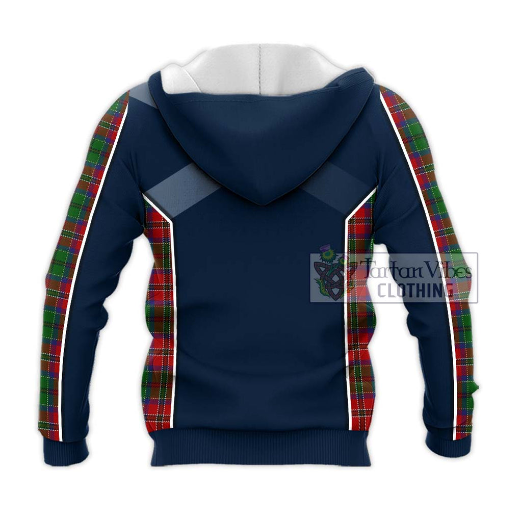 MacCulloch (McCulloch) Tartan Knitted Hoodie with Family Crest and Lion Rampant Vibes Sport Style - Tartan Vibes Clothing