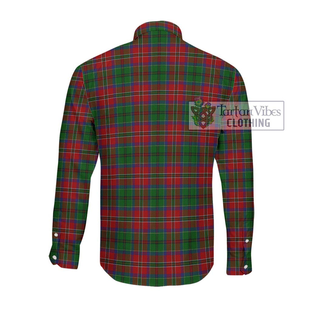 MacCulloch (McCulloch) Tartan Long Sleeve Button Shirt with Family Crest DNA In Me Style - Tartanvibesclothing Shop