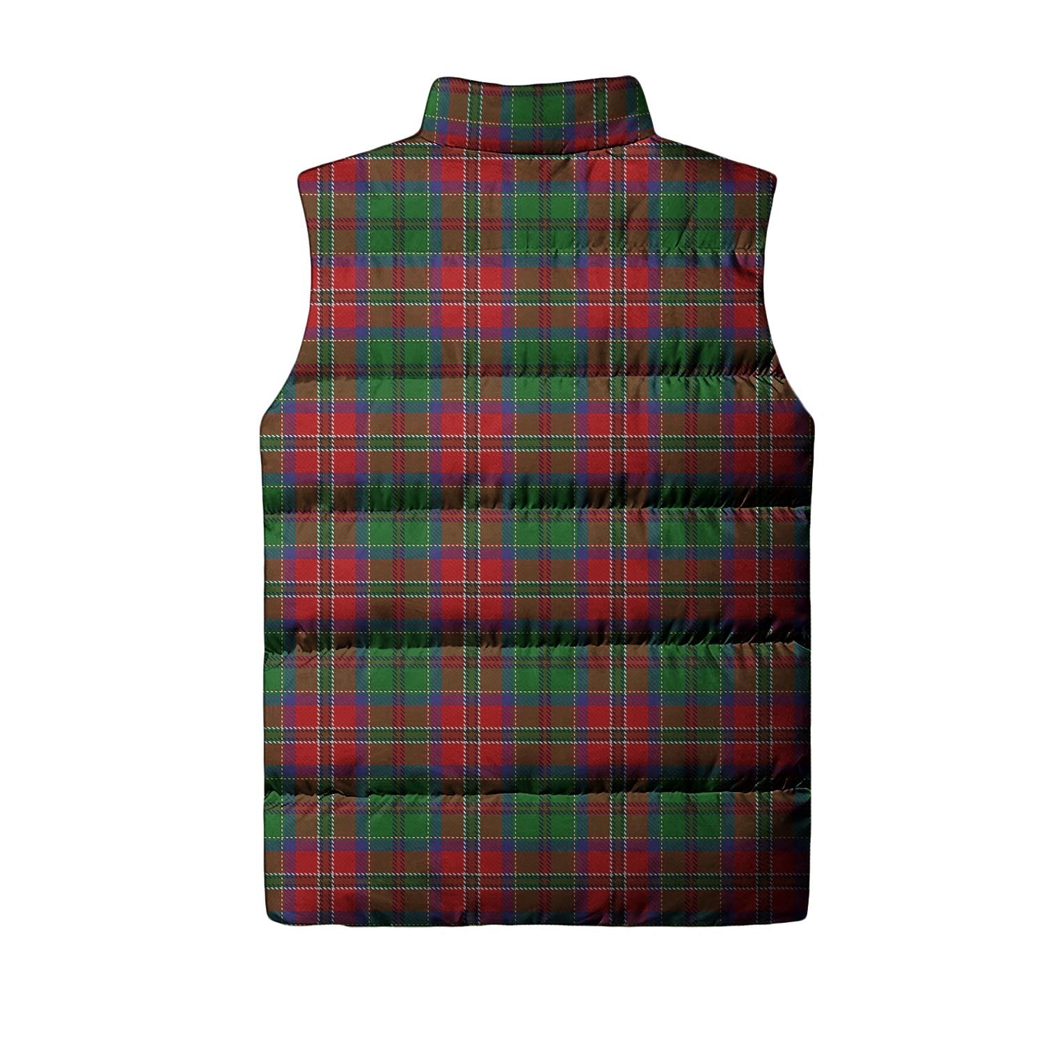 MacCulloch Tartan Sleeveless Puffer Jacket with Family Crest - Tartanvibesclothing