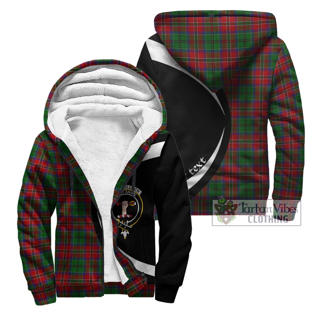 MacCulloch (McCulloch) Tartan Sherpa Hoodie with Family Crest Circle Style Unisex - Tartan Vibes Clothing