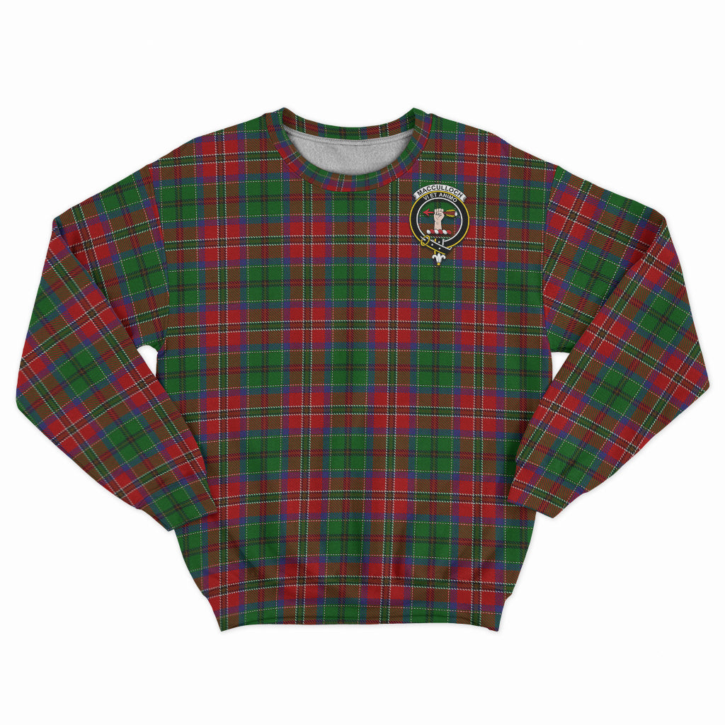 MacCulloch (McCulloch) Tartan Sweatshirt with Family Crest - Tartan Vibes Clothing