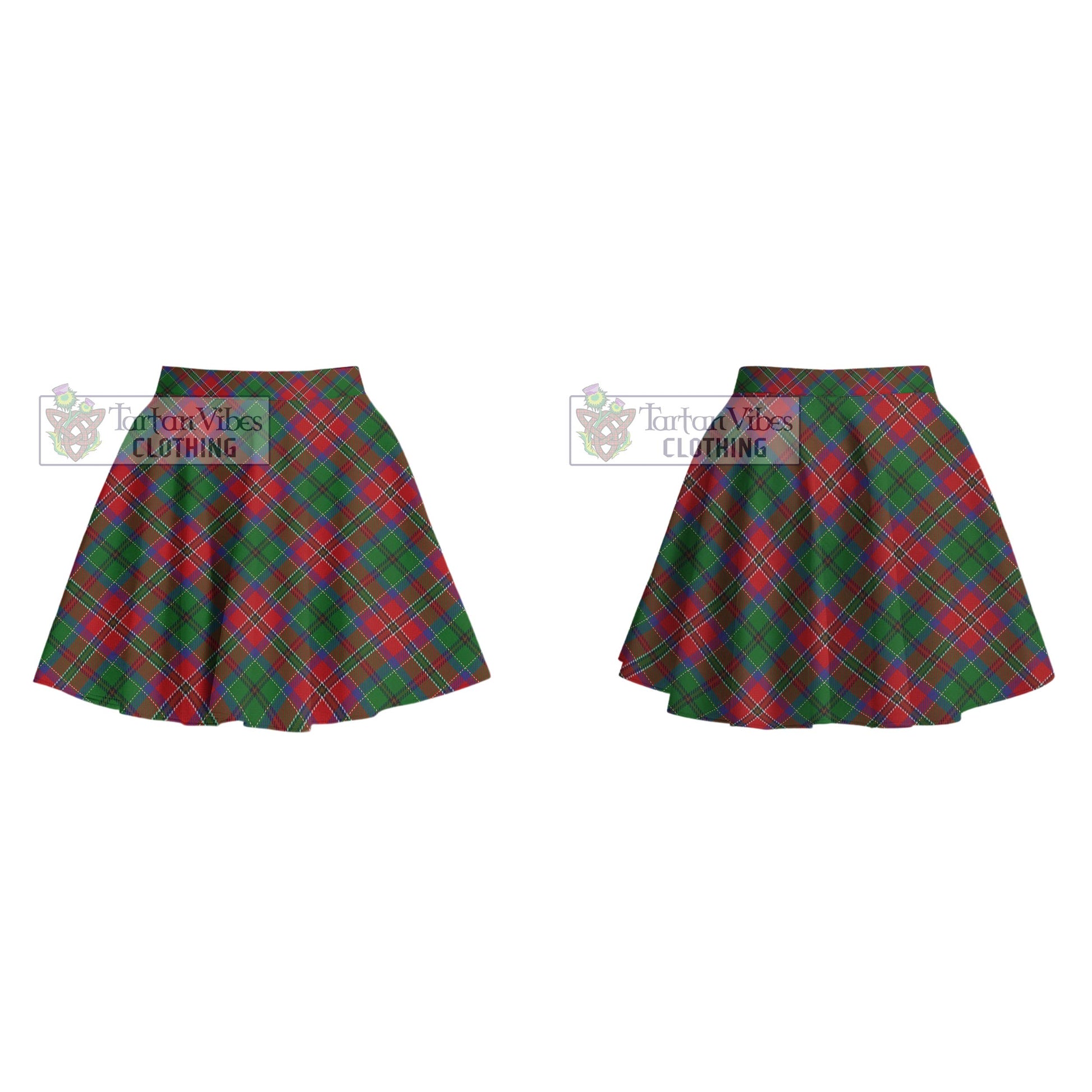Tartan Vibes Clothing MacCulloch Tartan Women's Plated Mini Skirt