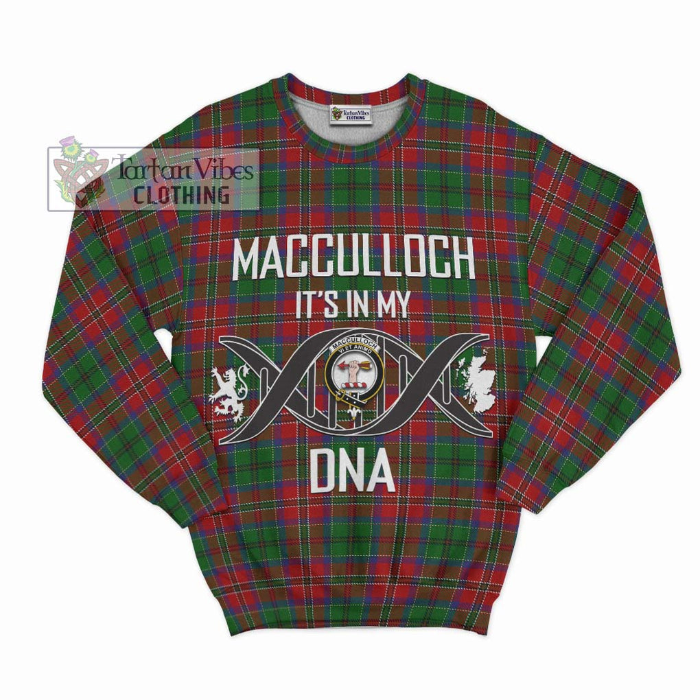 MacCulloch (McCulloch) Tartan Sweatshirt with Family Crest DNA In Me Style - Tartanvibesclothing Shop