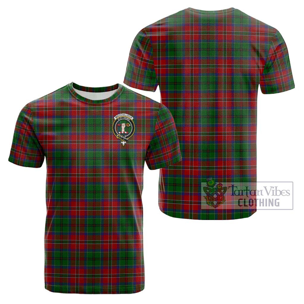 MacCulloch (McCulloch) Tartan Cotton T-Shirt with Family Crest Kid's Shirt - Tartanvibesclothing Shop