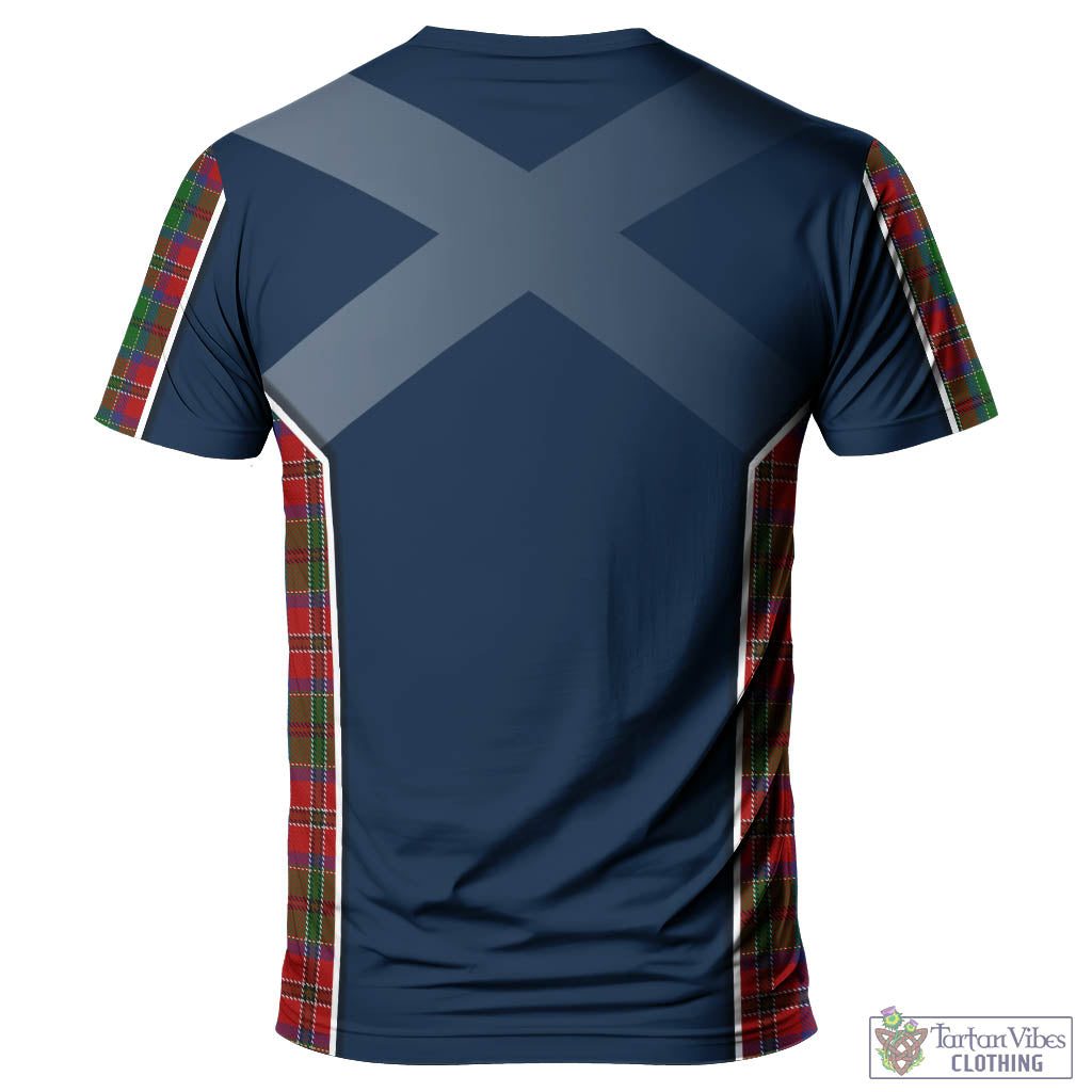 Tartan Vibes Clothing MacCulloch Tartan T-Shirt with Family Crest and Scottish Thistle Vibes Sport Style