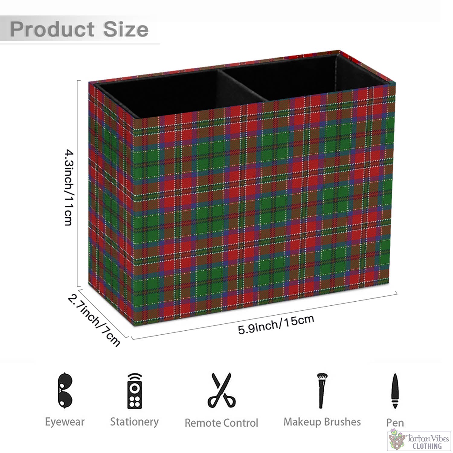 Tartan Vibes Clothing MacCulloch Tartan Pen Holder