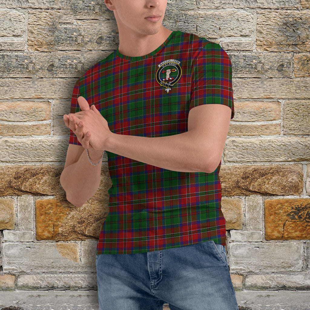 MacCulloch (McCulloch) Tartan T-Shirt with Family Crest - Tartan Vibes Clothing