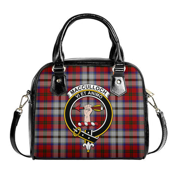 MacCulloch Dress Tartan Shoulder Handbags with Family Crest