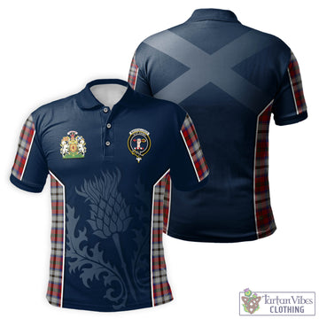 MacCulloch Dress Tartan Men's Polo Shirt with Family Crest and Scottish Thistle Vibes Sport Style