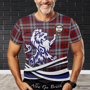 MacCulloch Dress Tartan T-Shirt with Alba Gu Brath Regal Lion Emblem
