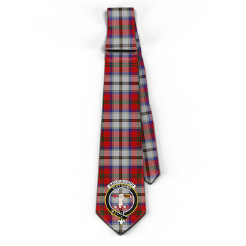 MacCulloch Dress Tartan Classic Necktie with Family Crest