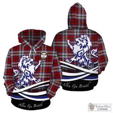 MacCulloch Dress Tartan Hoodie with Alba Gu Brath Regal Lion Emblem