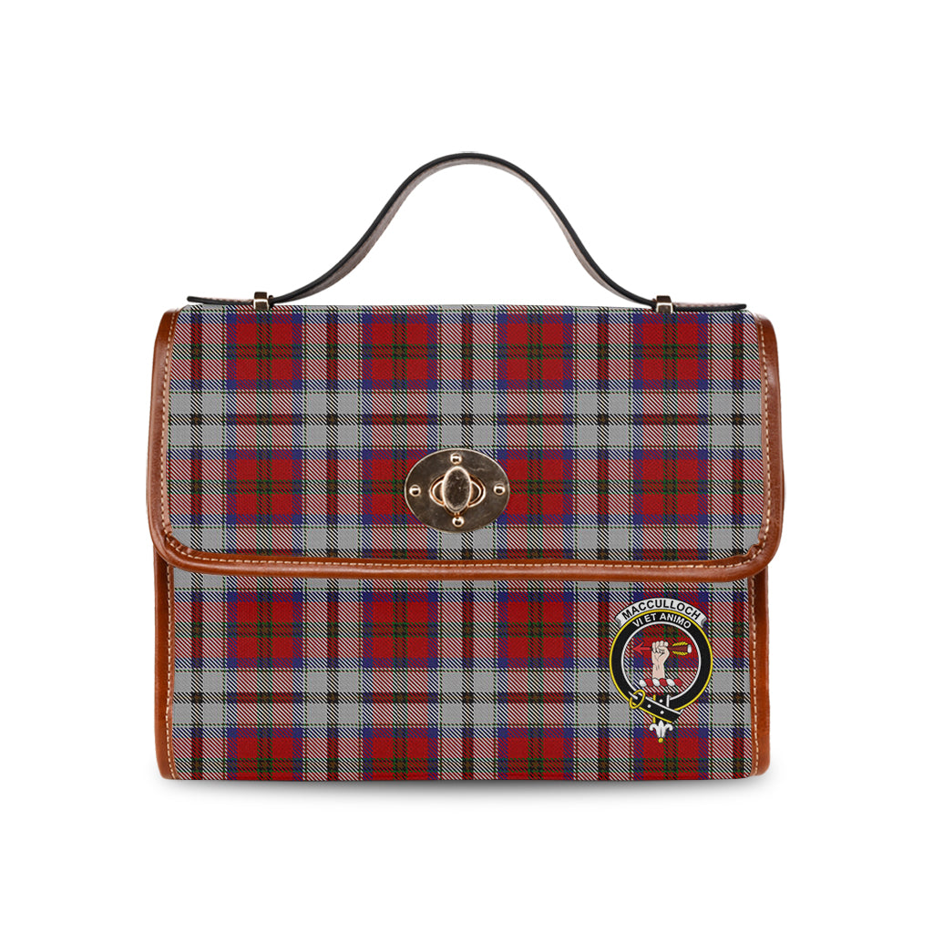 macculloch-dress-tartan-leather-strap-waterproof-canvas-bag-with-family-crest