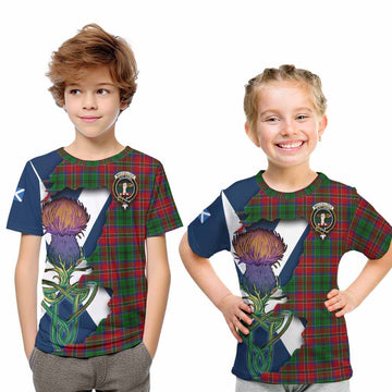 MacCulloch (McCulloch) Tartan Family Crest Kid T-Shirt Scottish Thistle Celtic Inspired
