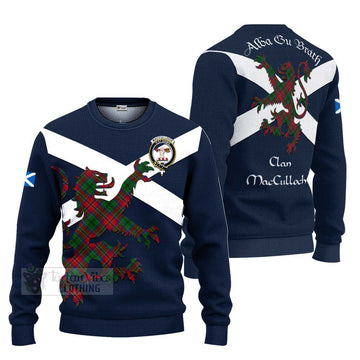 Tartan Vibes Clothing MacCulloch (McCulloch) Tartan Lion Rampant Knitted Sweater – Proudly Display Your Heritage with Alba Gu Brath and Clan Name