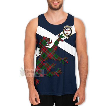 Tartan Vibes Clothing MacCulloch (McCulloch) Tartan Lion Rampant Men's Tank Top – Proudly Display Your Heritage with Alba Gu Brath and Clan Name