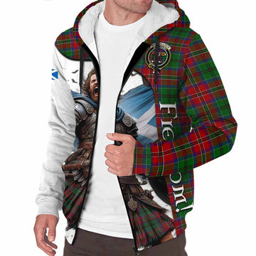Tartan Vibes Clothing MacCulloch (McCulloch) Crest Tartan Sherpa Hoodie Inspired by the Freedom of Scottish Warrior