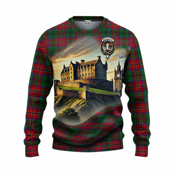 Tartan Vibes Clothing MacCulloch (McCulloch) Tartan Family Crest Knitted Sweater with Scottish Ancient Castle Style