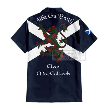 MacCulloch (McCulloch) Tartan Lion Rampant Hawaiian Shirt Proudly Display Your Heritage with Alba Gu Brath and Clan Name