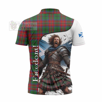 Tartan Vibes Clothing MacCulloch (McCulloch) Crest Tartan Zipper Polo Shirt Inspired by the Freedom of Scottish Warrior