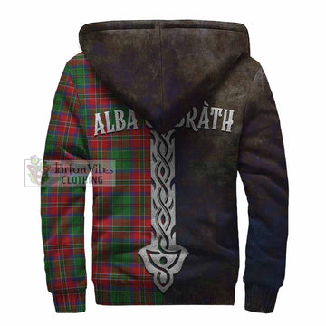 MacCulloch (McCulloch) Tartan Family Crest Sherpa Hoodie Alba Gu Brath Be Brave Lion Ancient Style