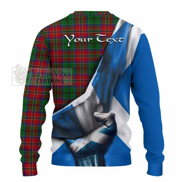 Tartan Vibes Clothing MacCulloch (McCulloch) Tartan Knitted Sweater with Family Crest Scotland Patriotic Style