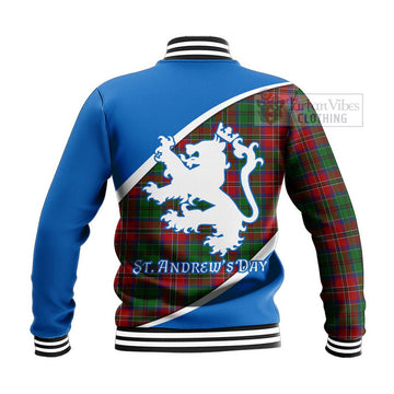 Tartan Vibes Clothing MacCulloch (McCulloch) Family Crest Tartan Baseball Jacket Celebrate Saint Andrew's Day in Style