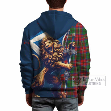 MacDonald (McDonald) of Clanranald Tartan Family Crest Hoodie with Scottish Majestic Lion - Tartan Vibes Clothing