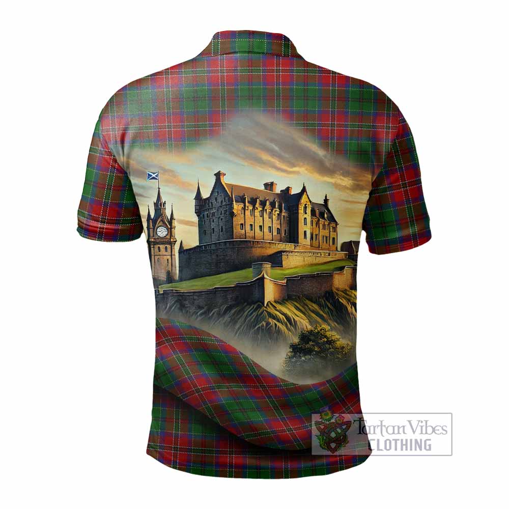 Tartan Vibes Clothing MacCulloch (McCulloch) Tartan Family Crest Polo Shirt with Scottish Ancient Castle Stype