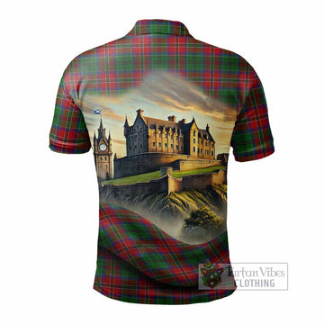 Tartan Vibes Clothing MacCulloch (McCulloch) Tartan Family Crest Polo Shirt with Scottish Ancient Castle Stype