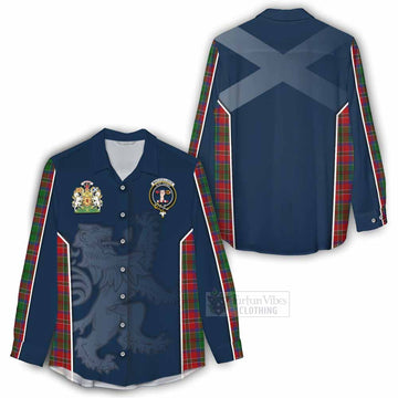 MacCulloch (McCulloch) Tartan Women's Casual Shirt with Family Crest and Lion Rampant Vibes Sport Style