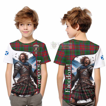 MacCulloch (McCulloch) Crest Tartan Kid T-Shirt Inspired by the Freedom of Scottish Warrior