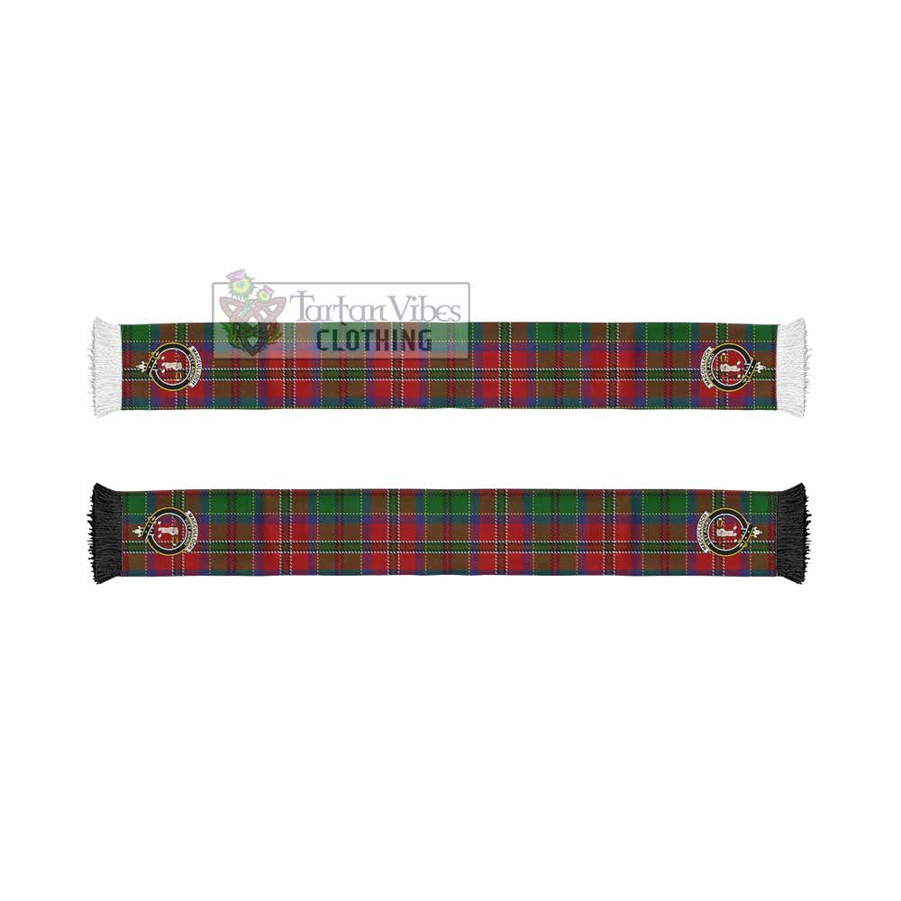 Tartan Vibes Clothing MacCulloch (McCulloch) Tartan Ruffneck Scarf with Family Crest
