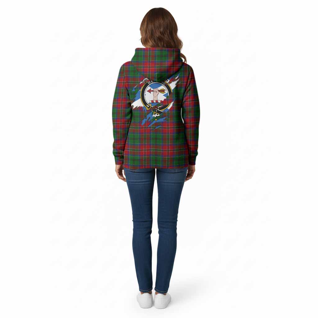 MacCulloch (McCulloch) Clan Crest In Me Tartan Cotton Hoodie Scotland Flag Style