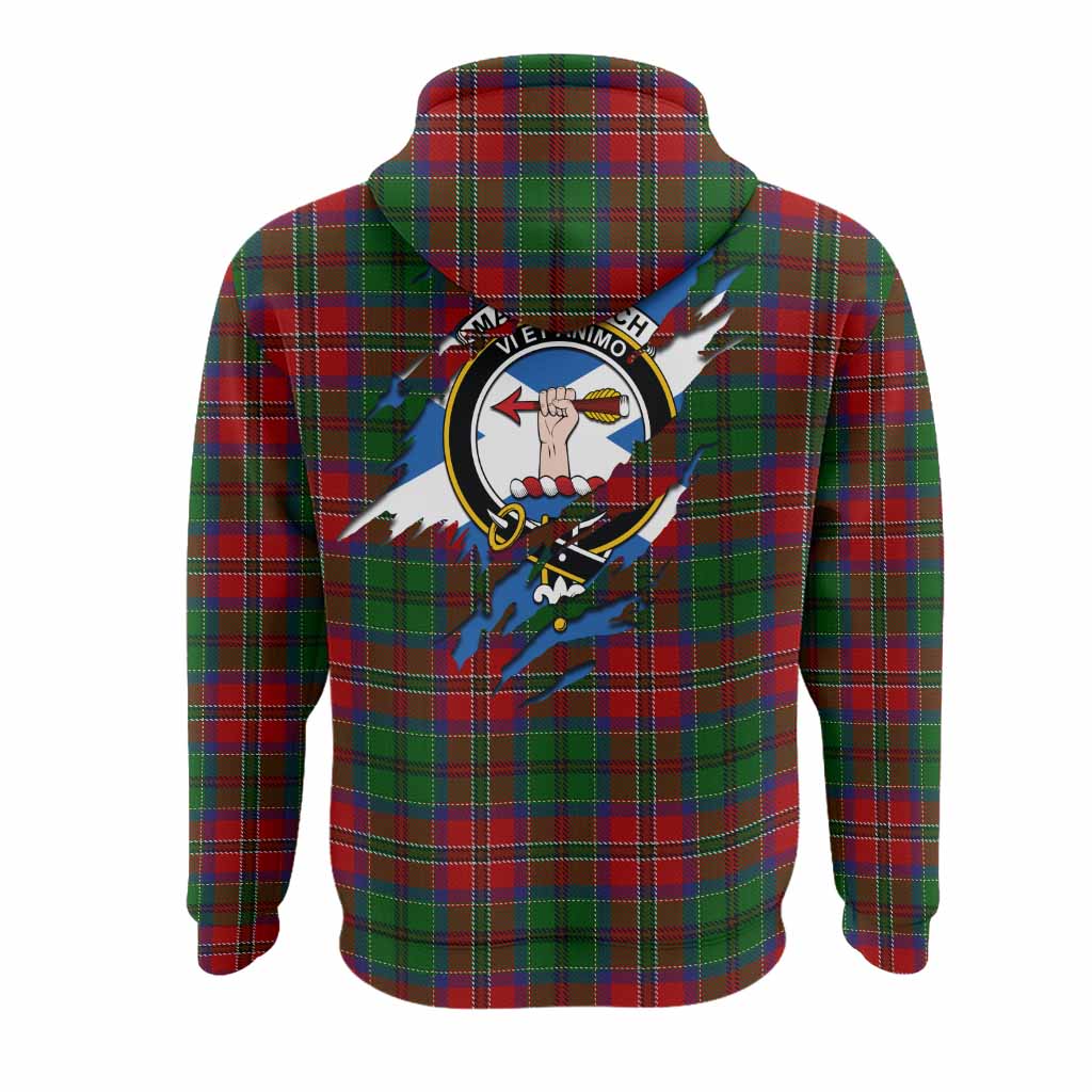 MacCulloch (McCulloch) Clan Crest In Me Tartan Hoodie Scotland Flag Style