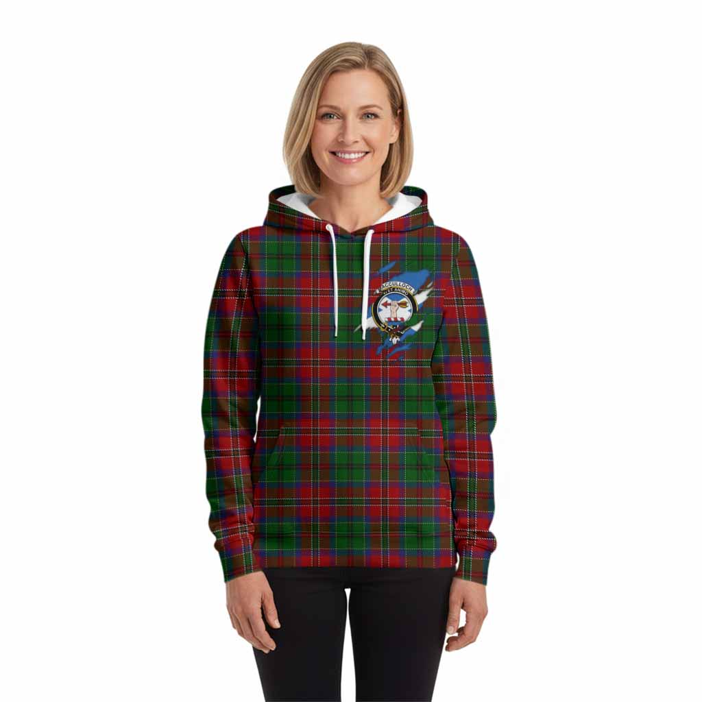 MacCulloch (McCulloch) Clan Crest In Me Tartan Hoodie Scotland Flag Style