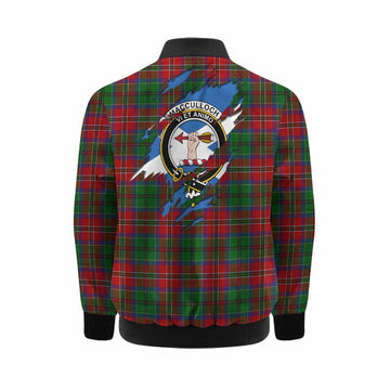 MacCulloch (McCulloch) Clan Crest In Me Tartan Kid Bomber Jacket Scotland Flag Style