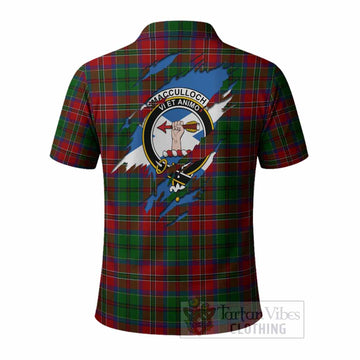 MacCulloch (McCulloch) Clan Crest In Me Tartan Polo Shirt Scotland Flag Style