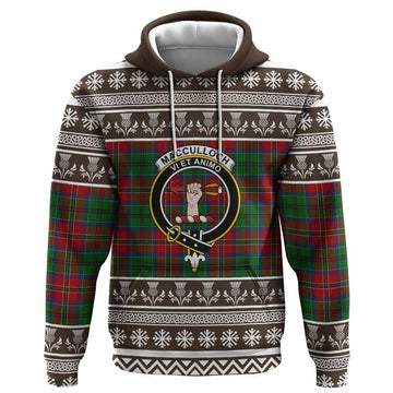 MacCulloch (McCulloch) Clan Tartan Christmas Hoodie with Family Crest