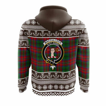 MacCulloch (McCulloch) Clan Tartan Christmas Hoodie with Family Crest