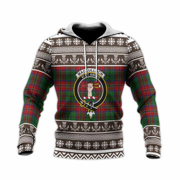 MacCulloch (McCulloch) Clan Tartan Christmas Knitted Hoodie with Family Crest
