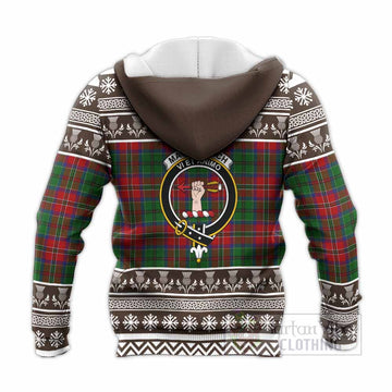 MacCulloch (McCulloch) Clan Tartan Christmas Knitted Hoodie with Family Crest